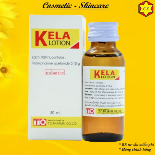 Kela Lotion - Dùng cho viêm lỗ chân lông, viêm nang lông 30ml
