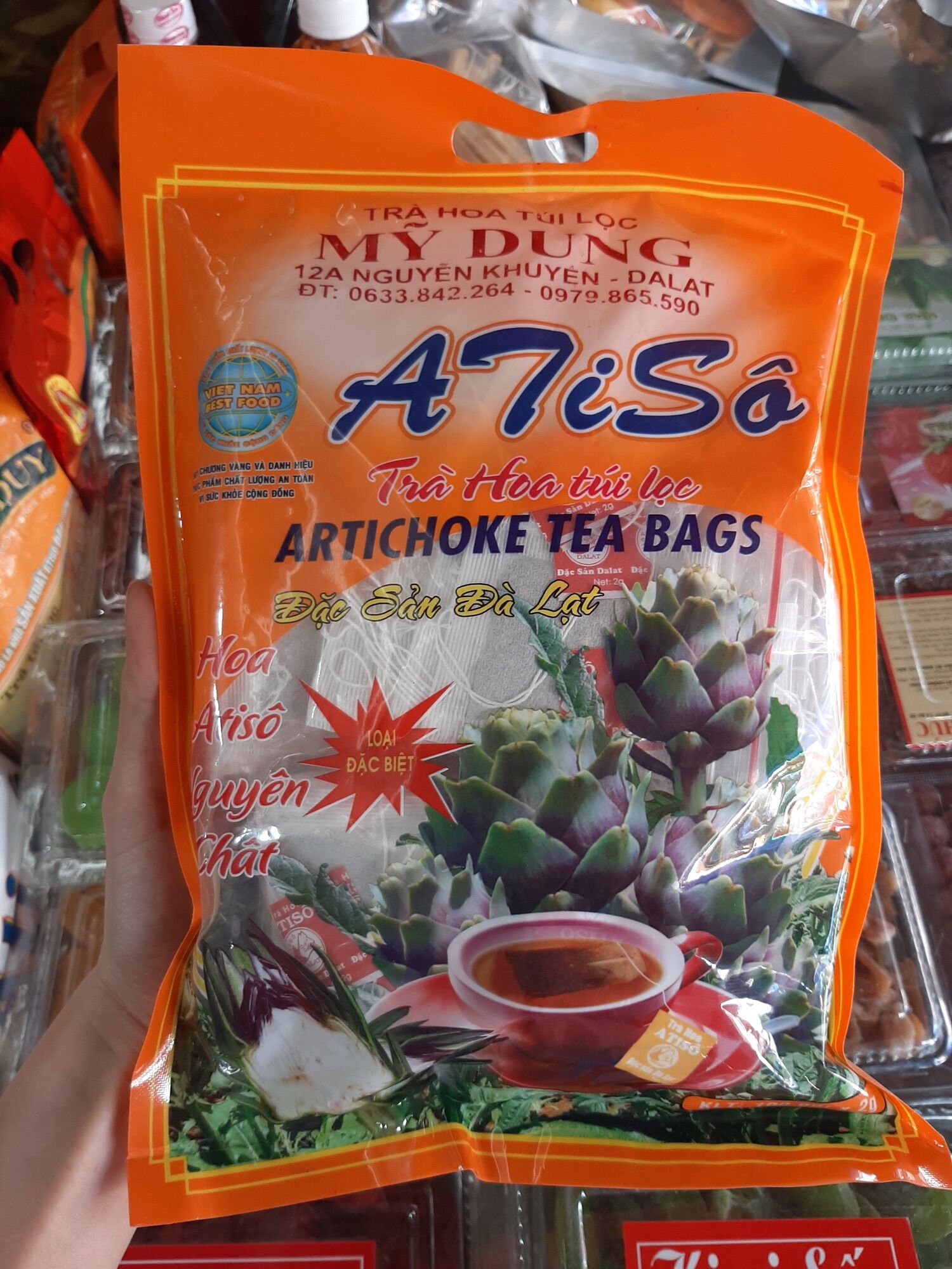 Trà atiso túi lọc mỹ dung
