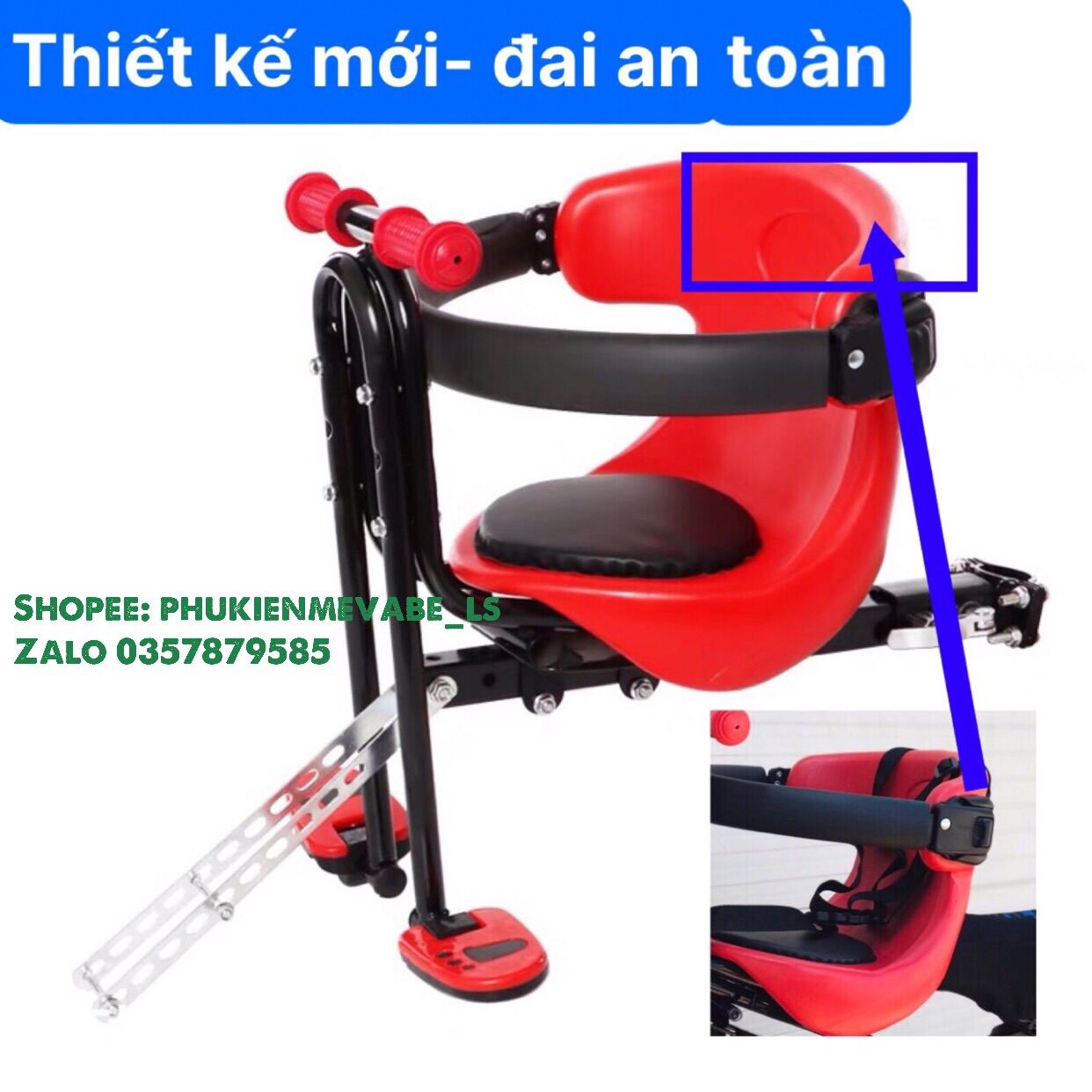 Ghế ngồi trước xe đạp, xe đạp thể thao, xe đạp điện,mã TTN02