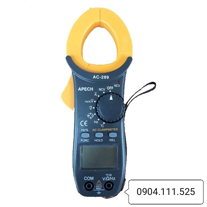 [HCM]Ampe kìm đo dòng AC APECH AC-289 (600A)