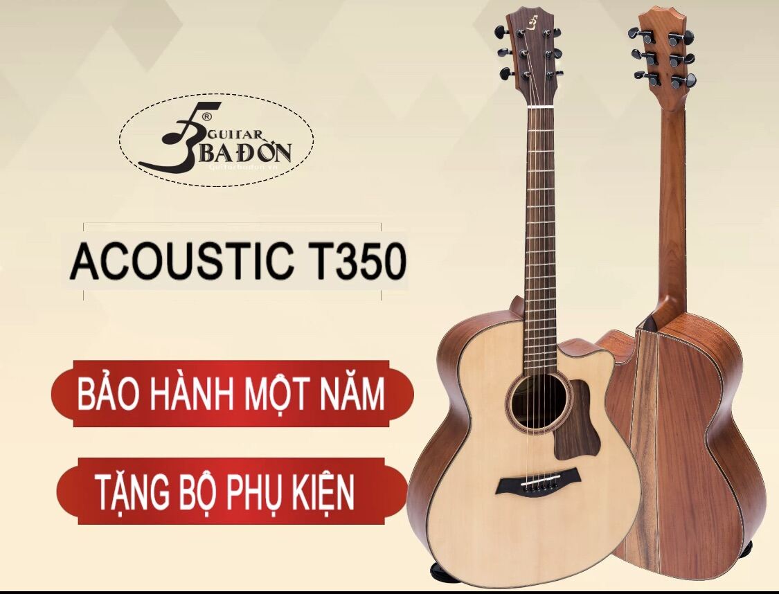 Đàn Guitar Acoustic Taylor 350 âm thanh tự nhiên và chân thật, có độ bền cao, dễ dàng sử dụng cho người mới tập
