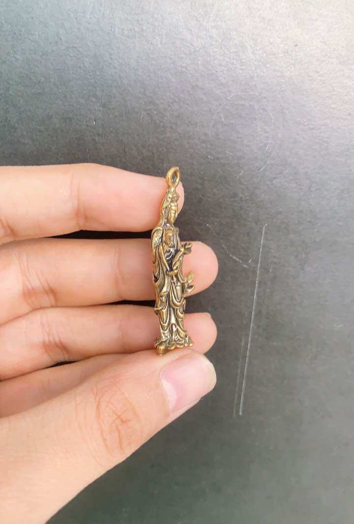 Tượng đồng phật bà quan âm mini
