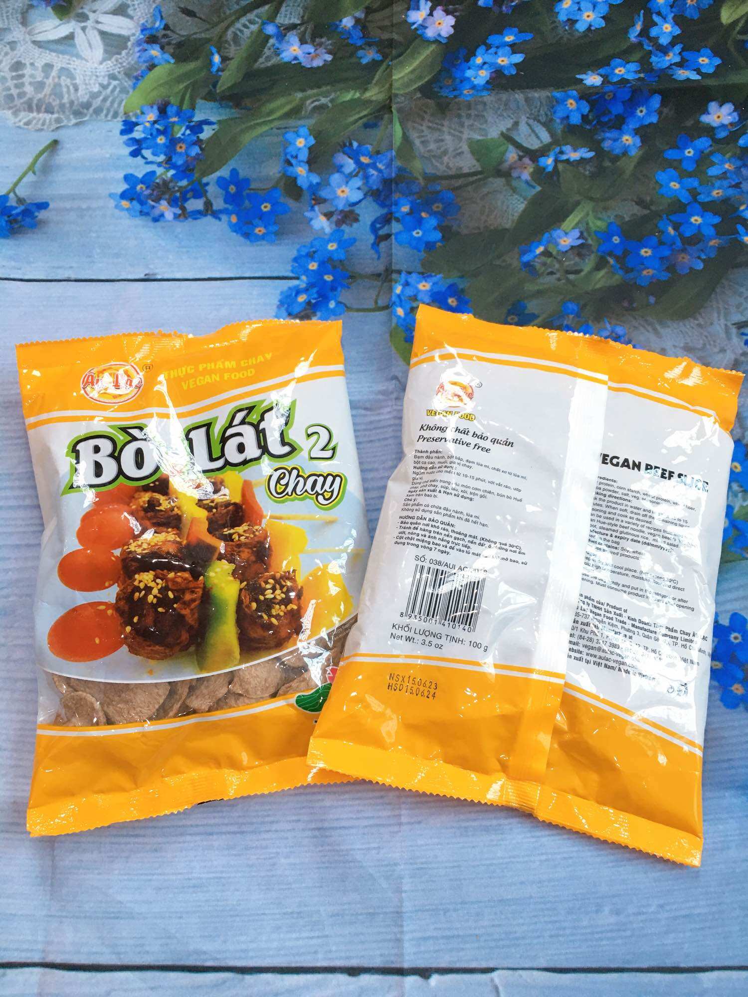 Bò lát 2 chay Âu Lạc gói 100g