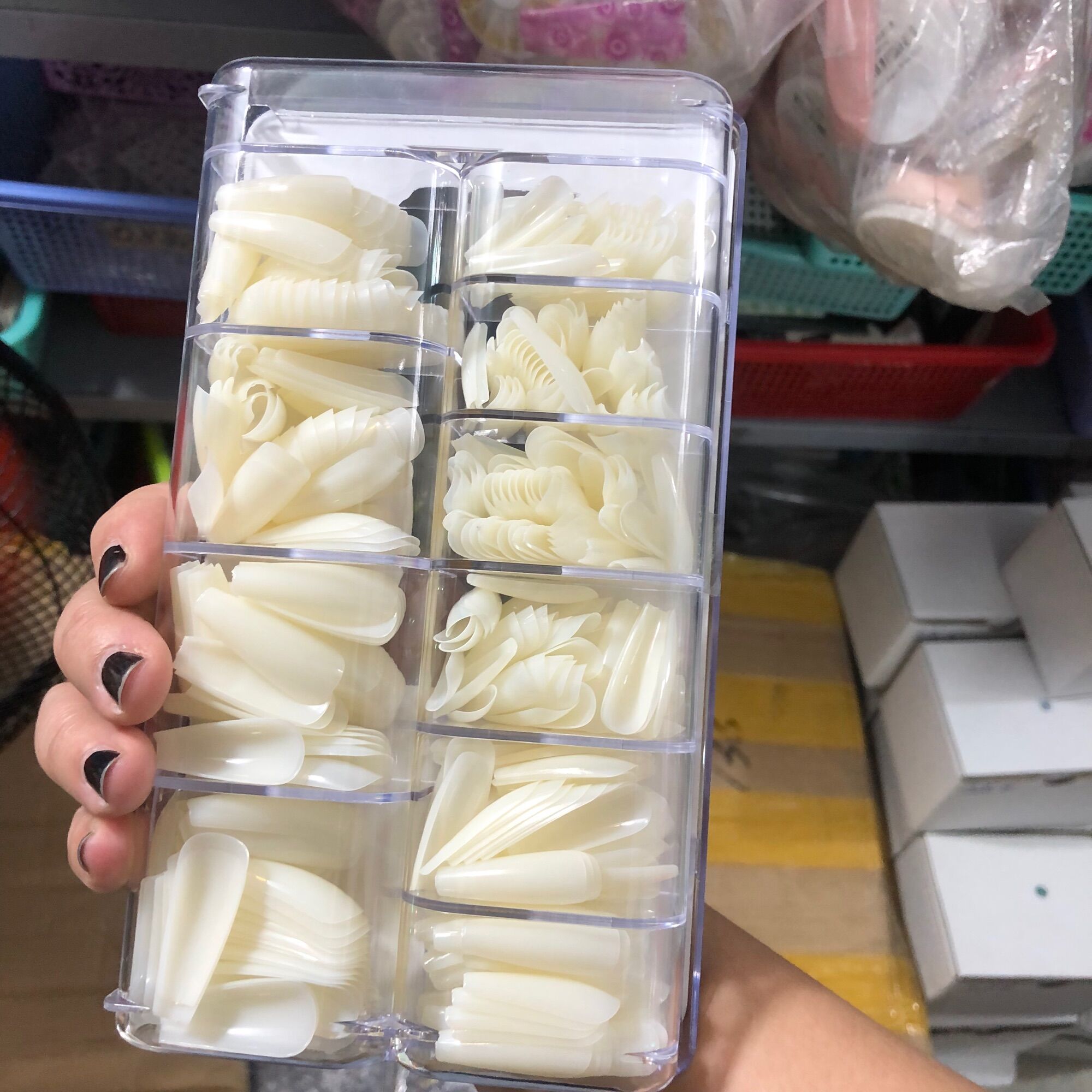Móng up form thang vuông hộp 500 móng đủ size chuẩn hàng