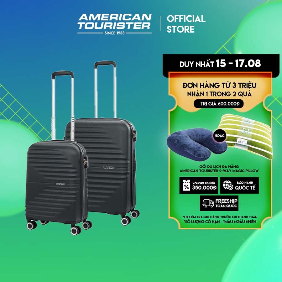 Combo Vali kéo American Tourister Twist Waves Spinner TSA RL
