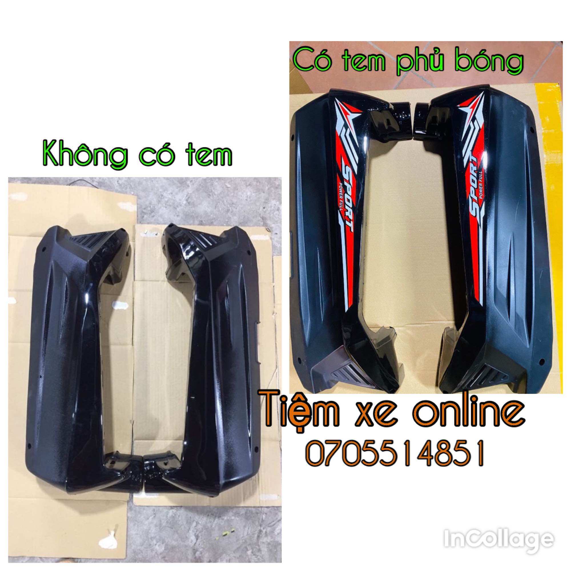 Bộ ốp sườn bình xe 133s , 133s plus