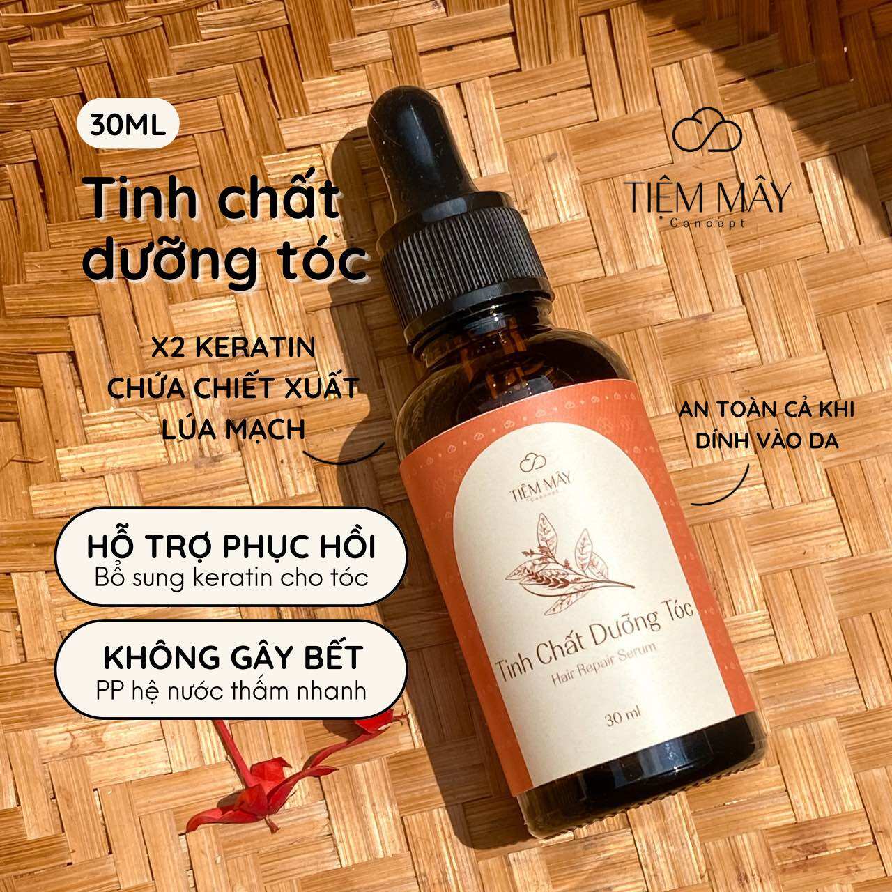 Tinh chất dưỡng tóc dưỡng tóc bóng mượt và phục hồi tóc - handmade