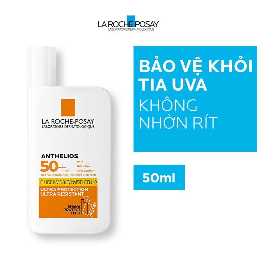 [Hcm](Hàng Xách Tay) Kem Chống Nắng La Roche Posay Anthelios Shaka Fluid Spf 50+ 50Ml