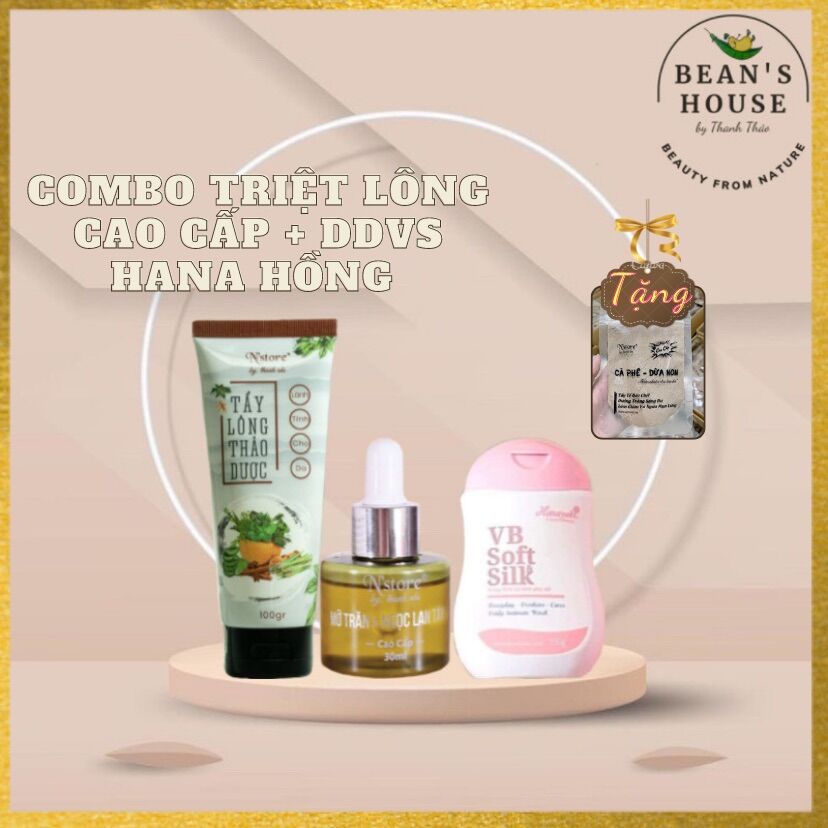 Combo triệt lông cao cấp + ddvs Hana Hồng