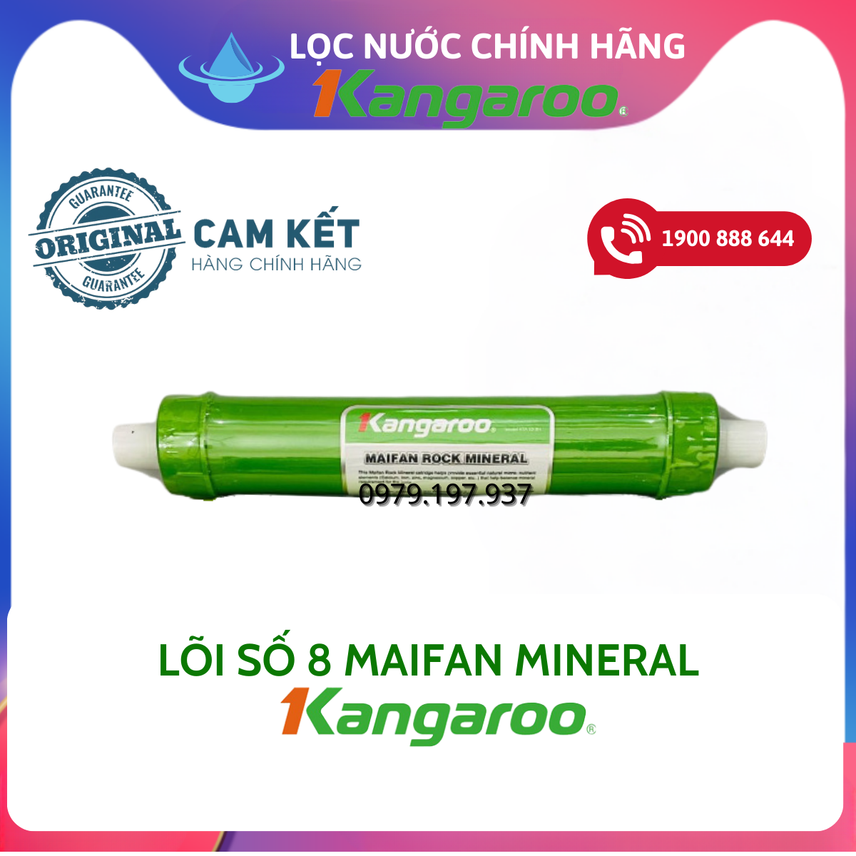 Chính hãng - lõi lọc nước maifan rock mineral số 8 kangaroo