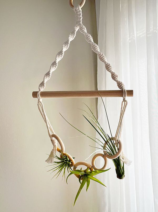 1 dây tết macrame treo cây không khí độc đáo