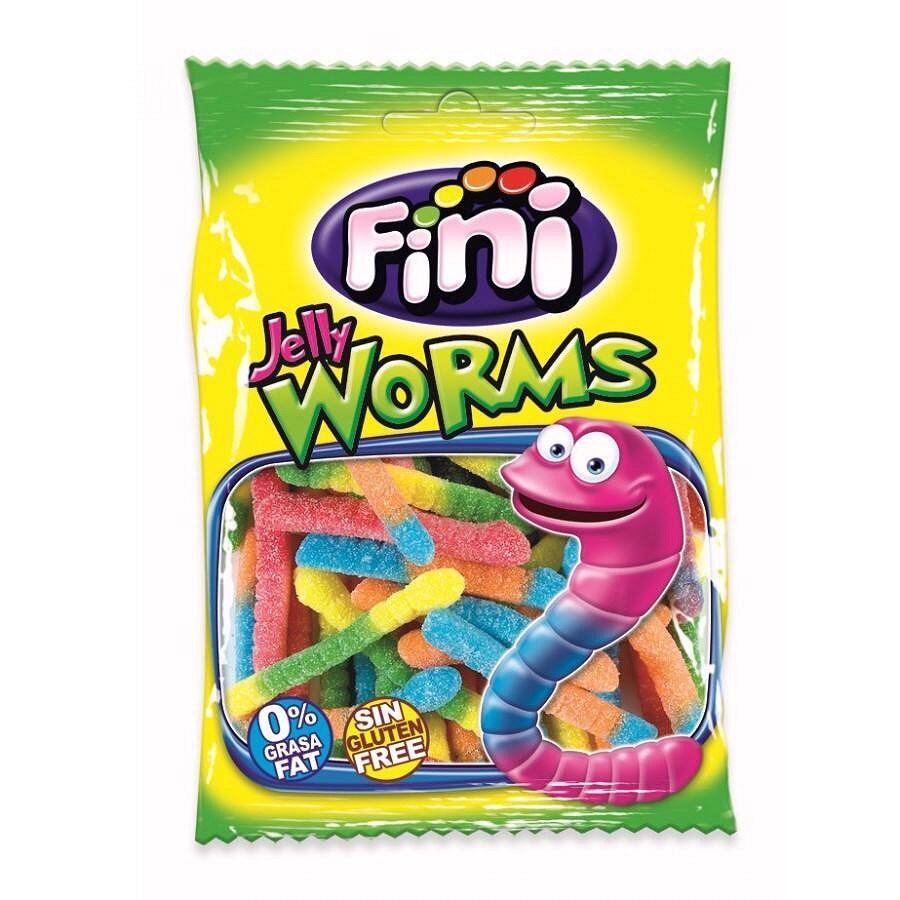 Kẹo dẻo Fini con sâu Worms 90g nhập khẩu Tây Ban Nha Date 2025