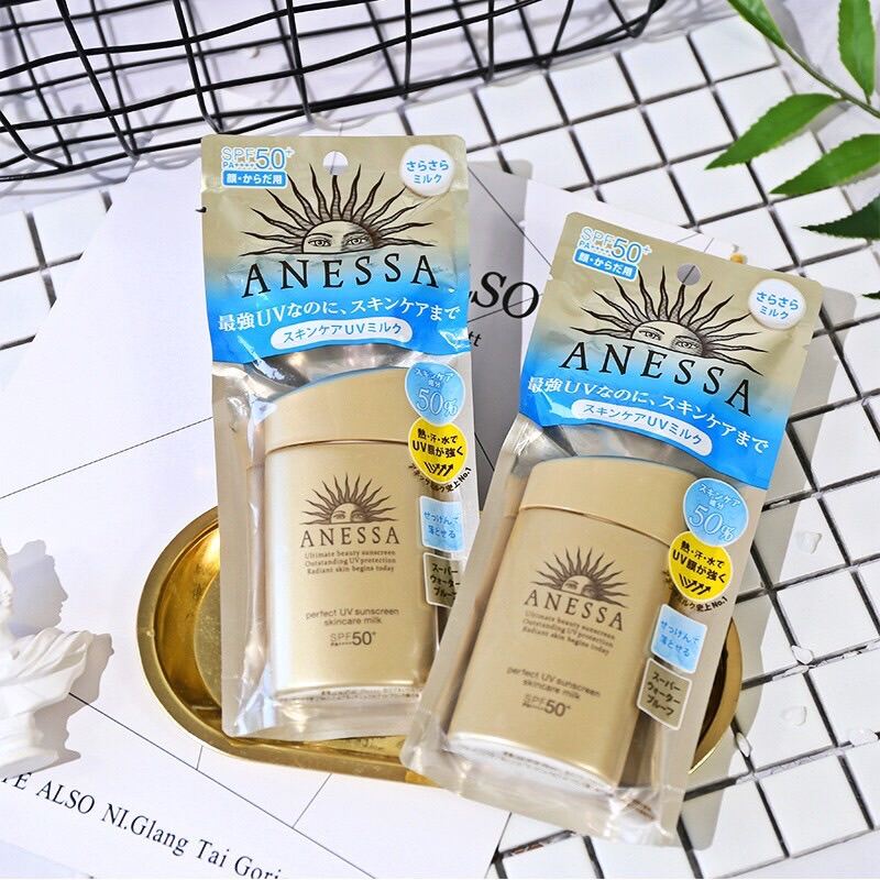 Kem chống nắng anessa mild milk dành cho da dầu da mụn và da nhạy cảm