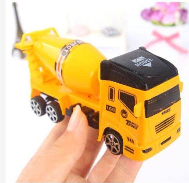 Túi 4 xe công trường ( đồ chơi xe chạy đà cót cho bé )