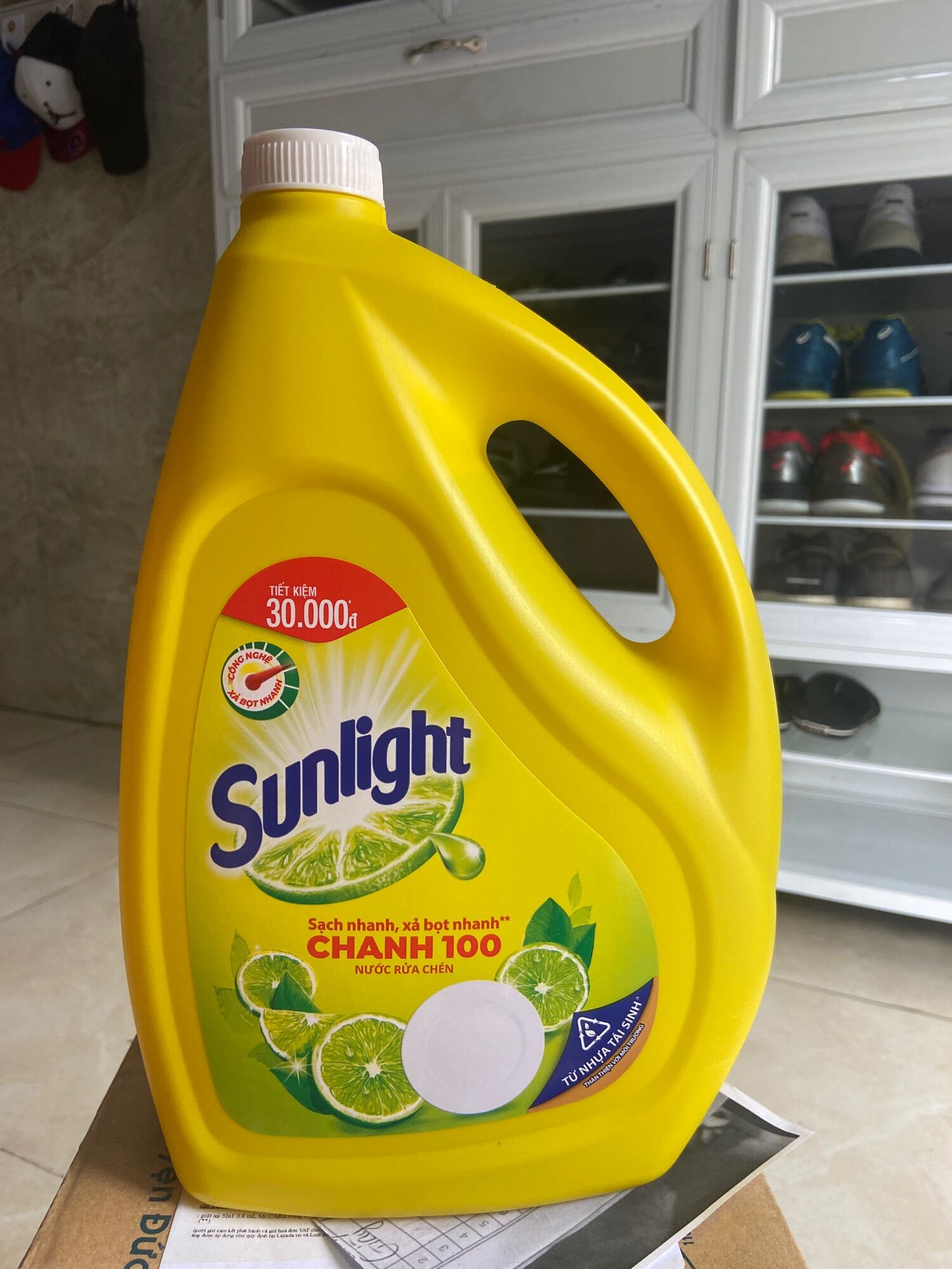Nước rửa chén Sunlight hương chanh 3.6 kg