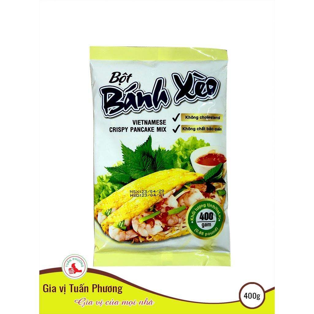 BỘT LÀM BÁNH XÈO TRỘN SẴN 400g ( MUA 5 BỊCH TẶNG 1 BỊCH CÙNG LOẠI ) )