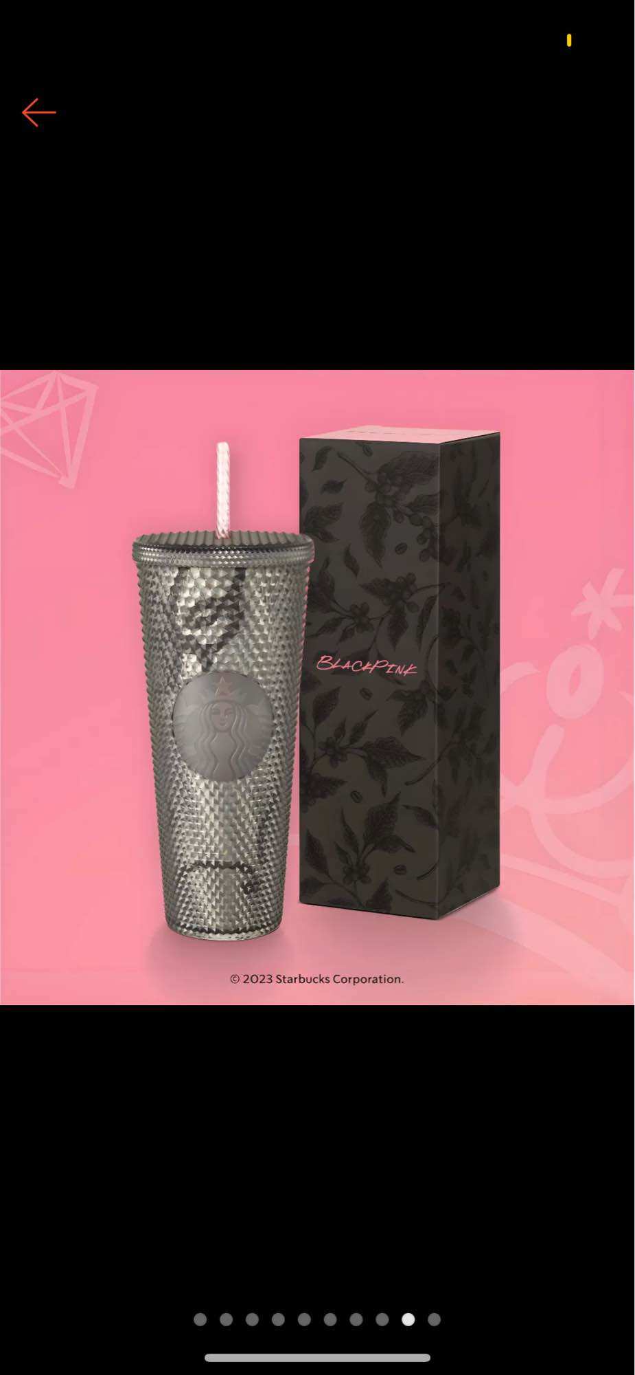 Ly Starbucks Cold Cup 24Oz (710ml) BLACKPINK DDL Black