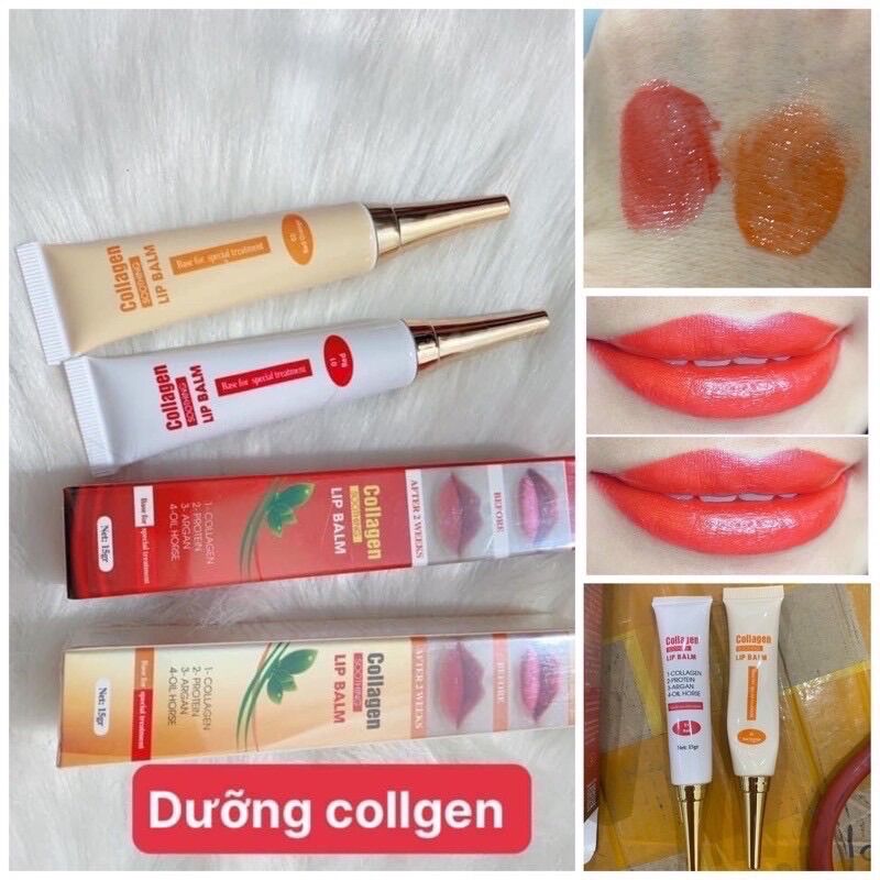 Son dưỡng môi kích màu collgen sau xăm