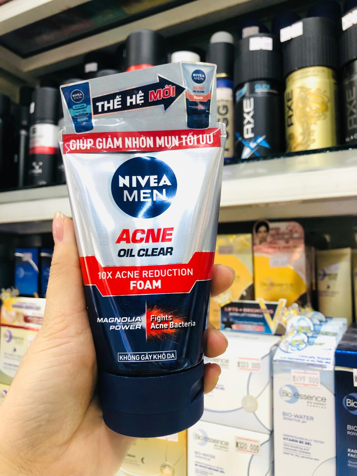 Sữa Rửa Mặt Cho Nam Nivea Men Ngăn Ngừa Mụn 100g Anti Acne Facial Foam