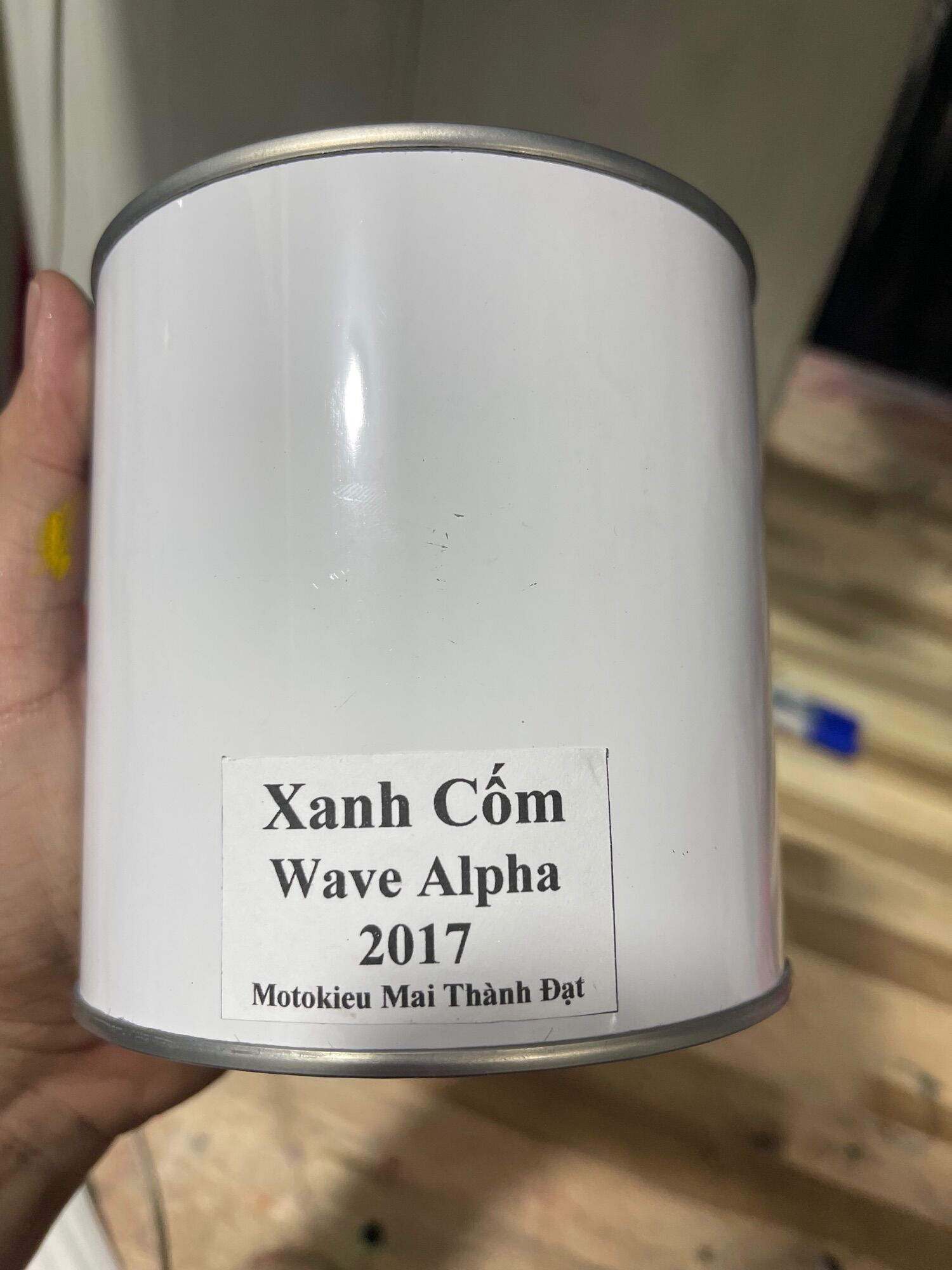 Màu Sơn Xanh Cốm ShMode- WaveAlpha2017 ( Sơn oto - xe máy ) Đóng gói tuỳ chọn