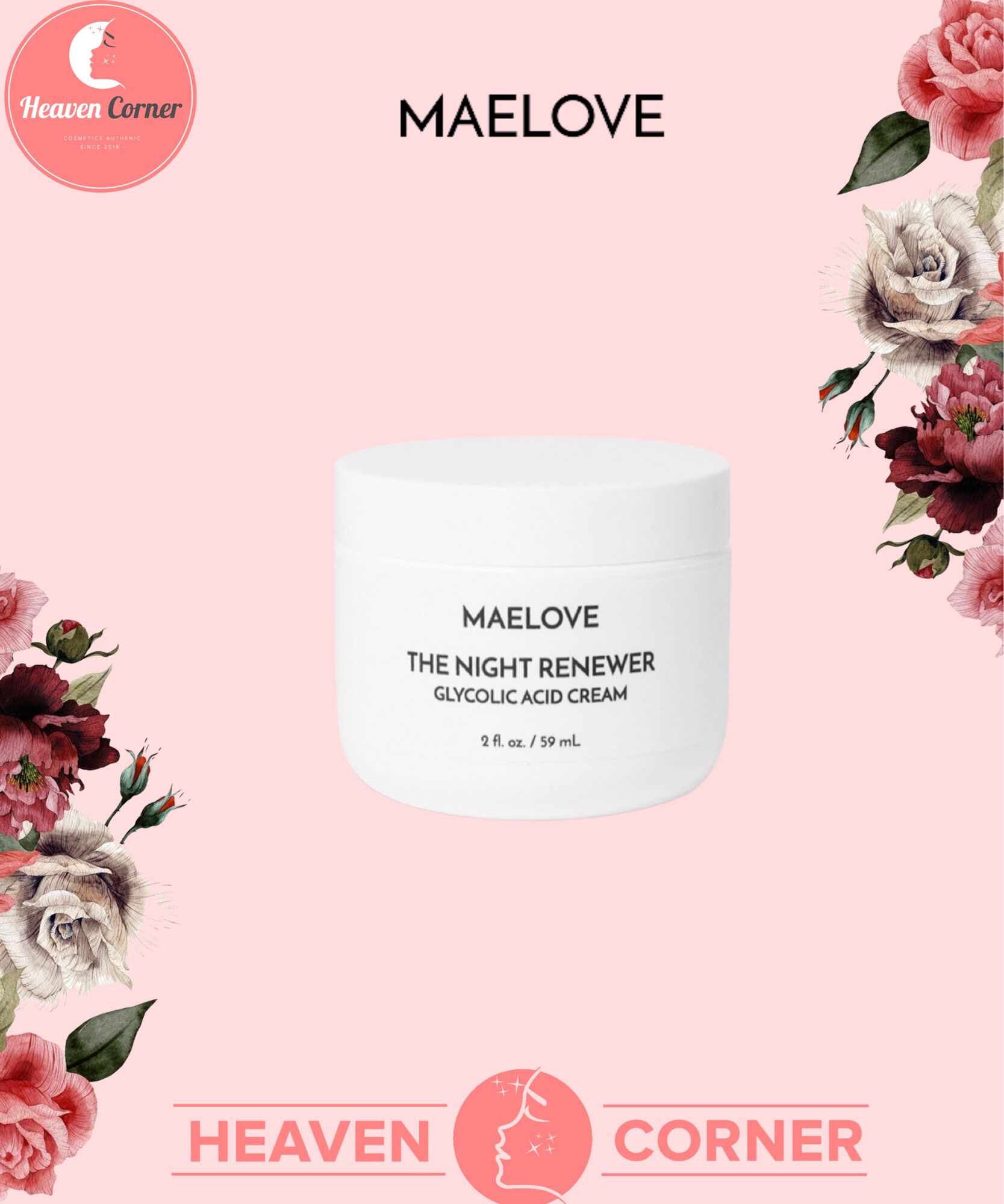 Kem Dưỡng Trắng Da Ban Đêm Maelove