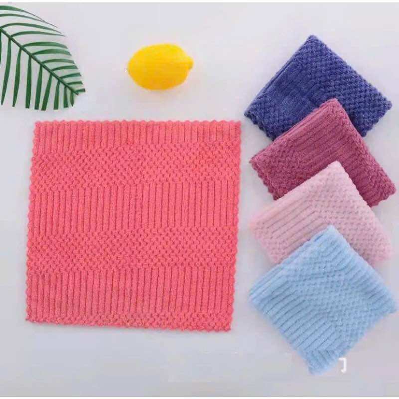 ❤️‍🔥Combo 5 Cái Khăn Lau Vuông, Mềm Mịn (30*30cm)