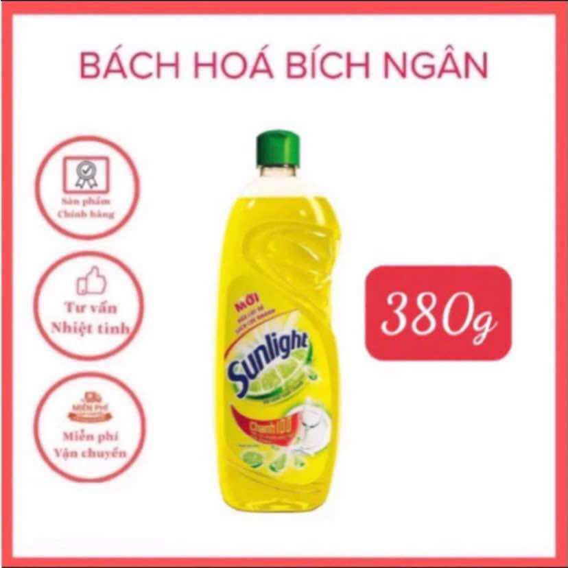 Nước rửa chén sunlight chanh 380g