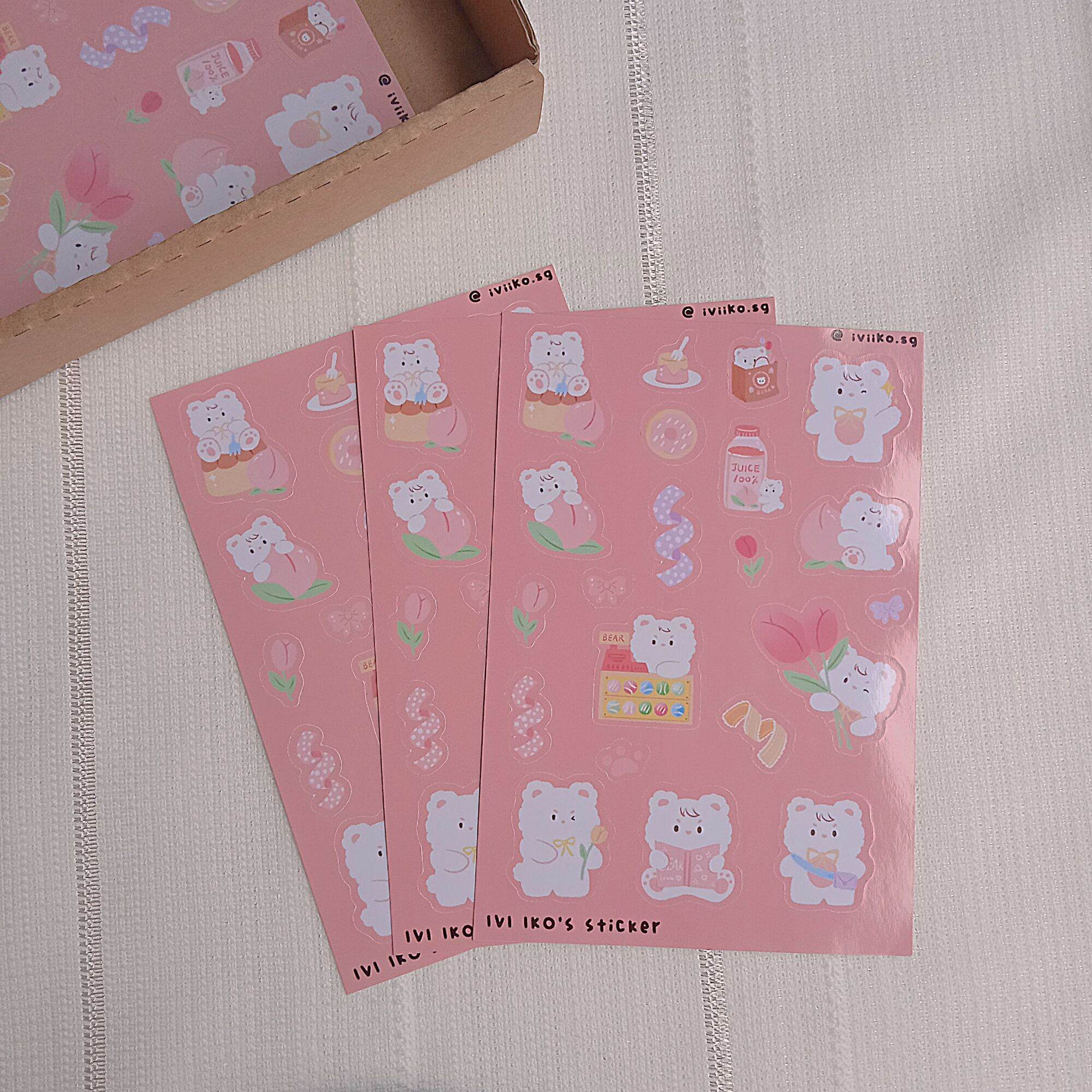 Sticker Cute Bear (9x13cm) | IVI IKO