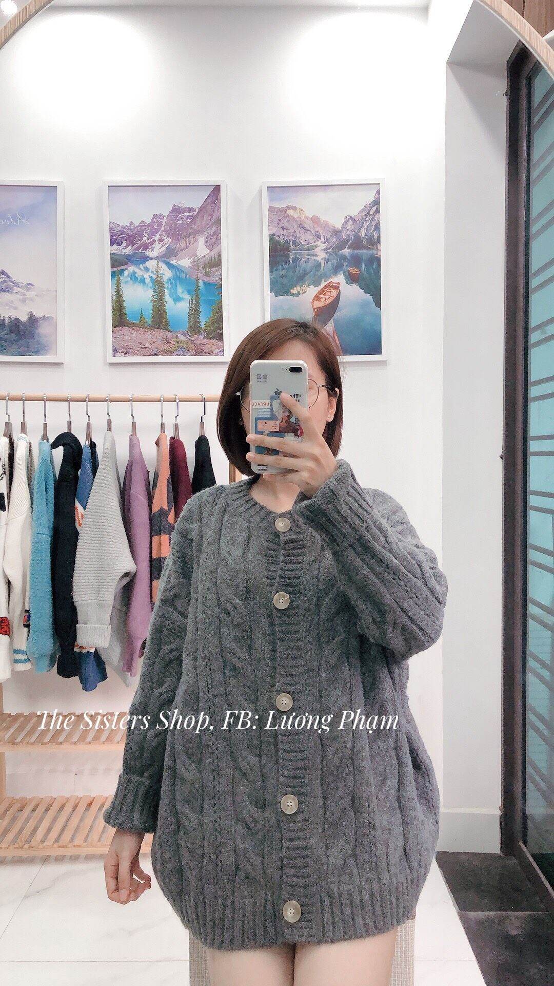 Áo Cardigan, Khoác Len Hàng Si/ Hàng 2hand (Ảnh shop tự chụp)