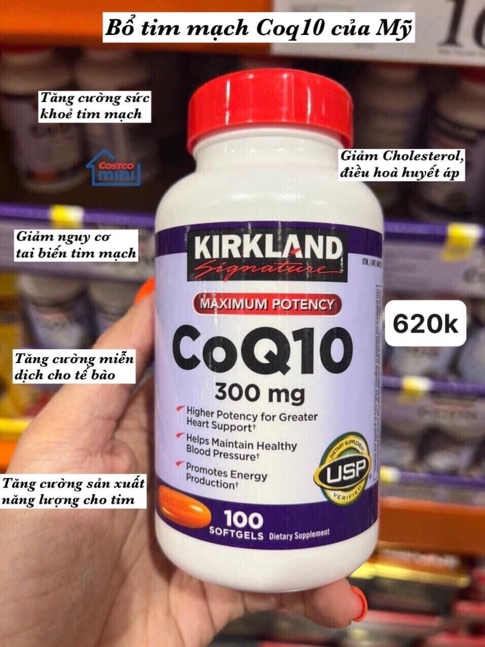 Bổ tim mạch CoQ10 của Mỹ