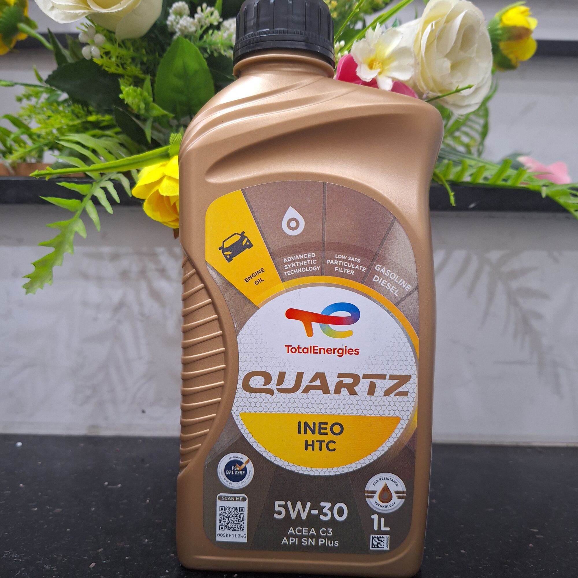 Dầu Nhớt Cao Cấp TOTAL QUARTZ INEO HTC 5W-30 1L - Nhập Khẩu: Pháp