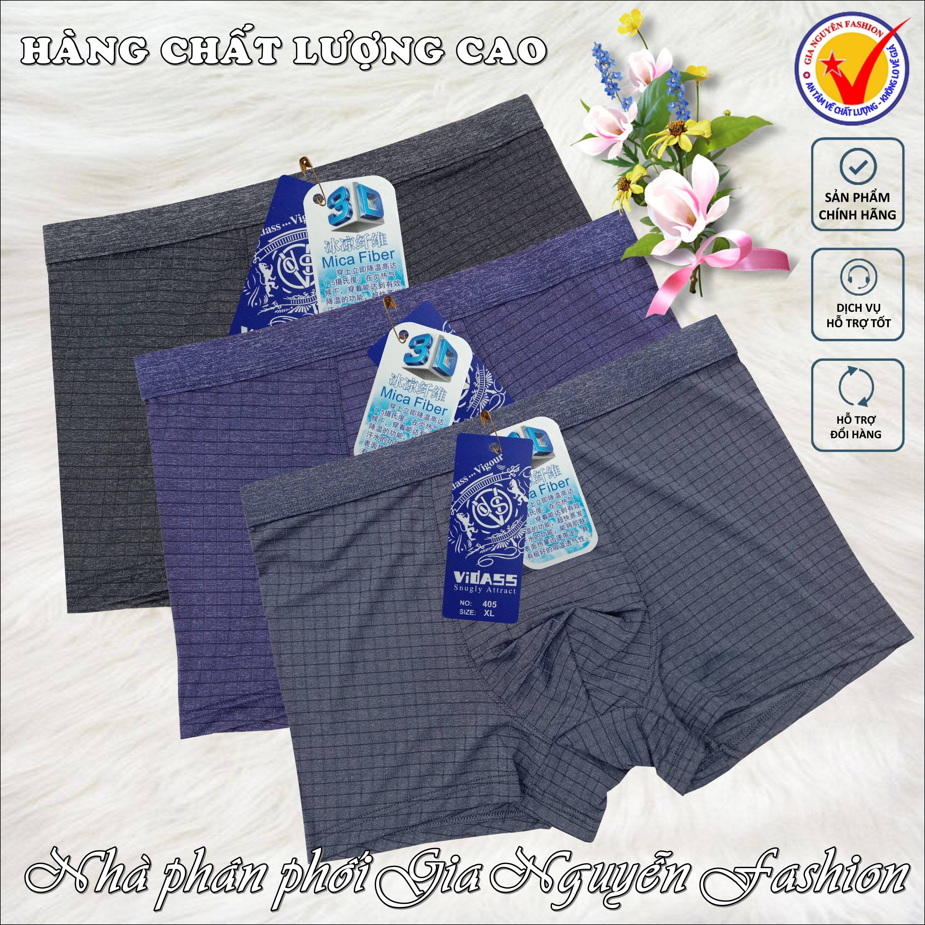 Combo 3 quần Boxer nam, Quần sịp đùi nam Thun lạnh Hàn Quốc, hàng cao cấp, đẹp xuất sắc