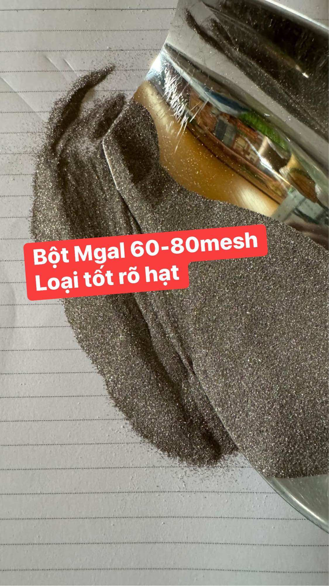 200G Bột Mgal cỡ hạt 60-80mesh ( Loại Chuyên Dụng )