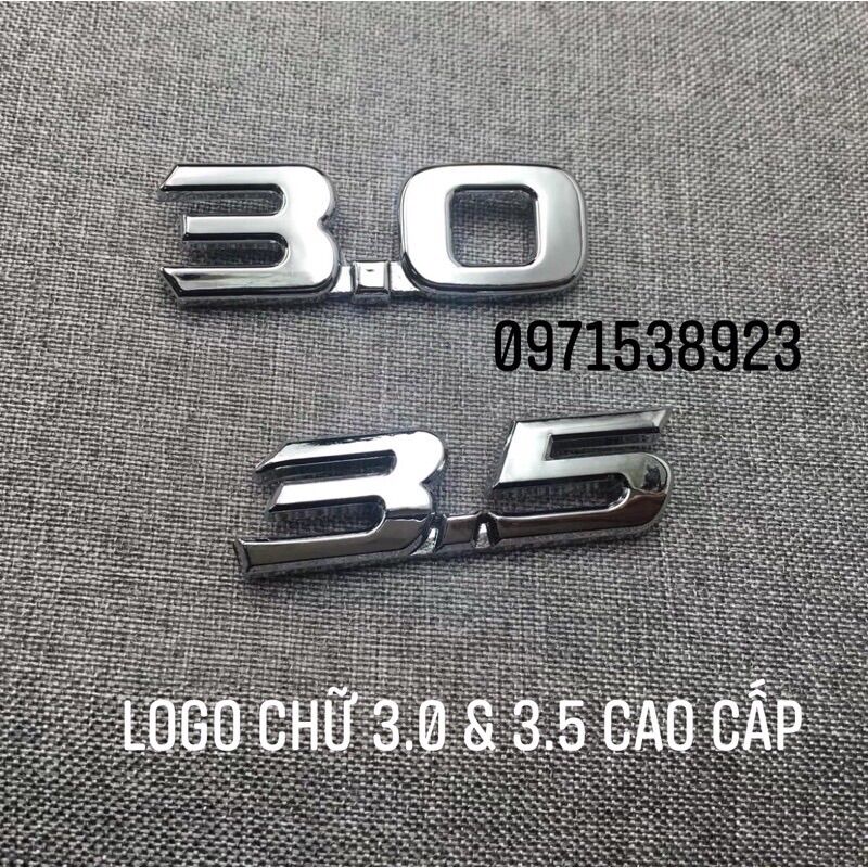 Logo chữ 3.0 và 3.5 cao cấp