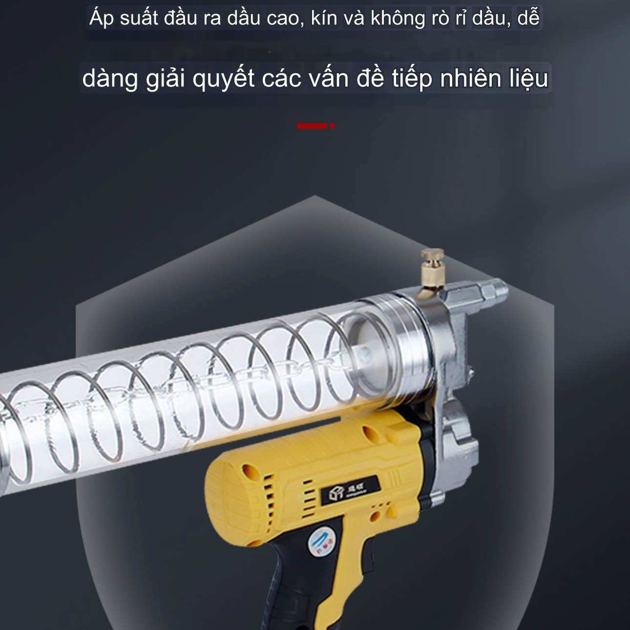 Bơm mỡ điện hộp cam đĩa nhựa