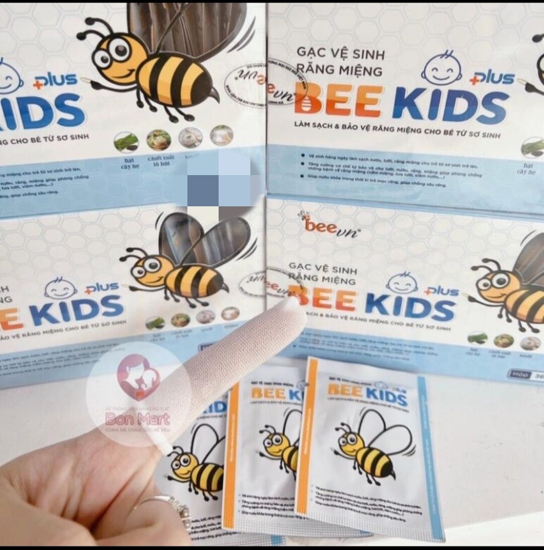 Gạc Rơ Lưỡi Bee Kids (hộp 30 chiếc siêu tiết kiệm)