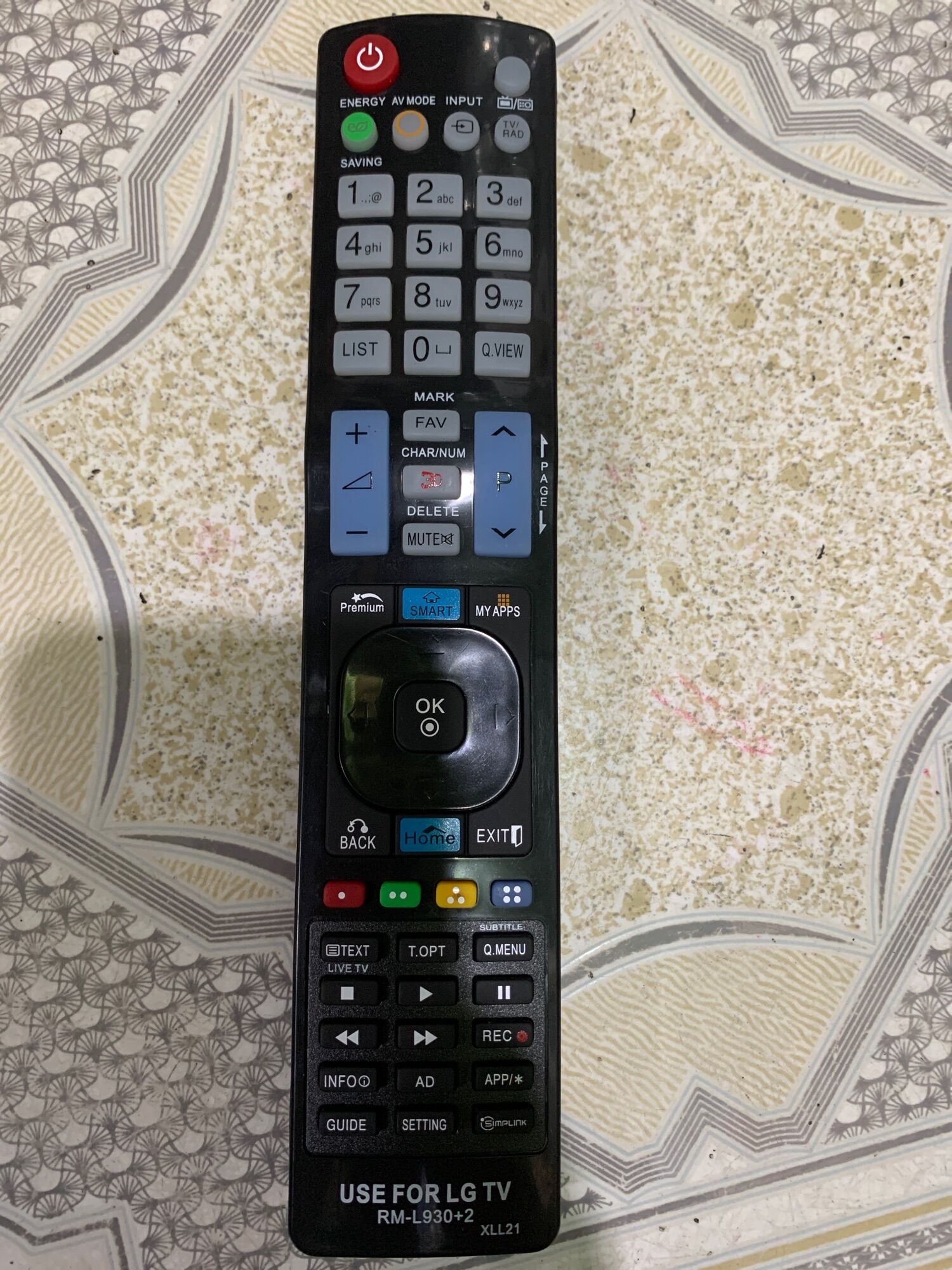 Remote điều khiển tivi lg rm-l930+2