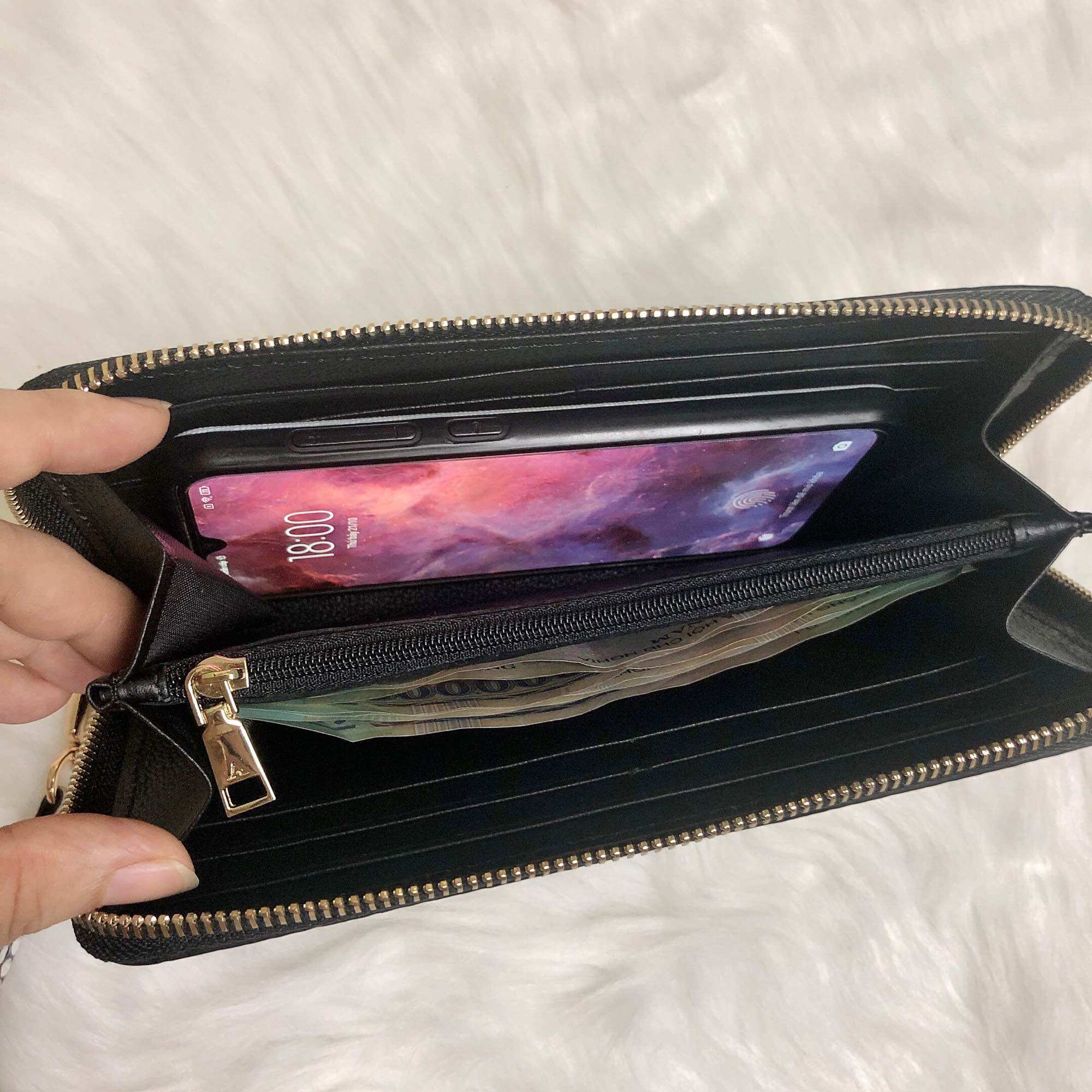 [Real Photo] 100% Genuine Python Leather Women's Wallet