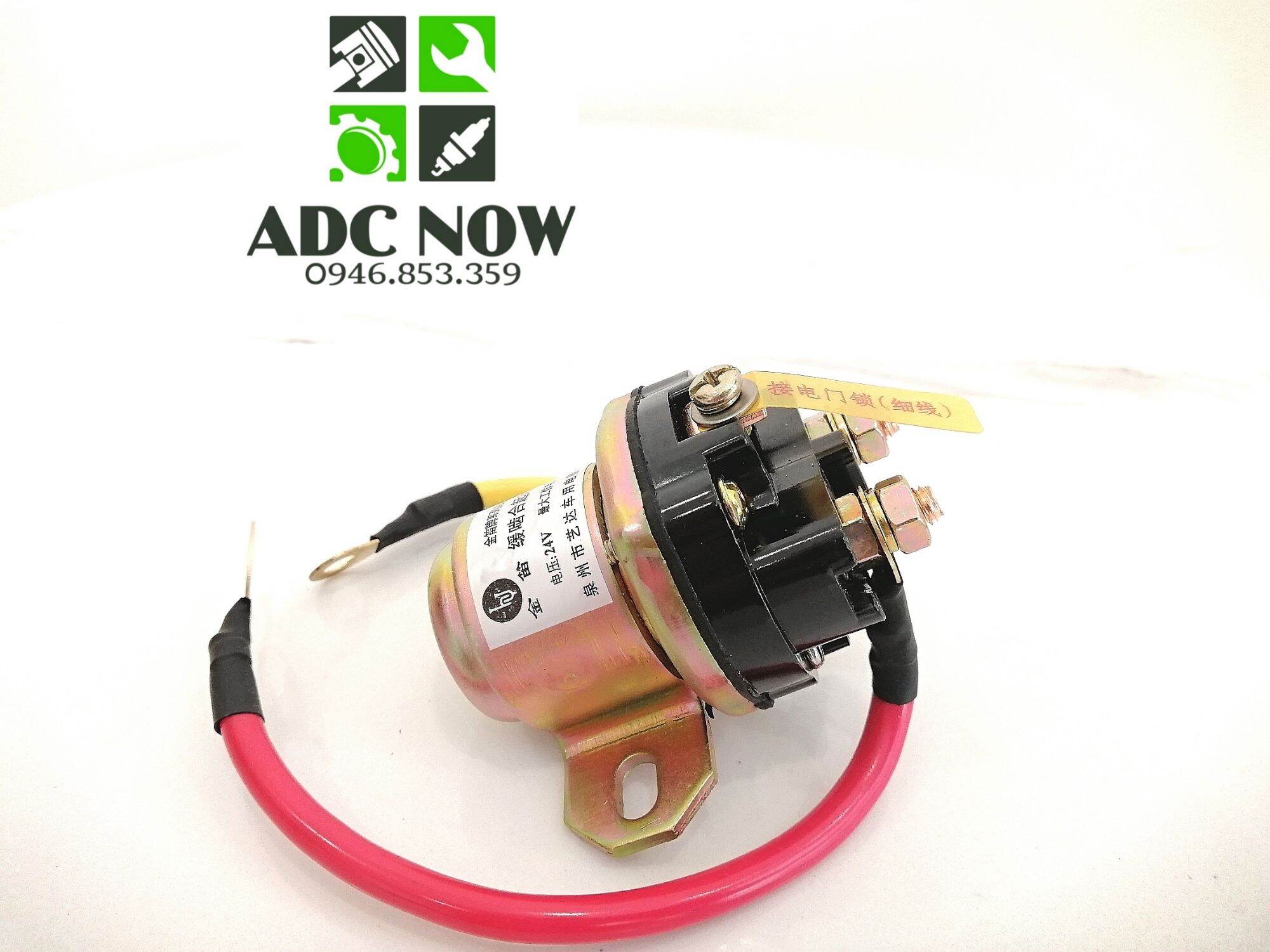 Rơ le phụ đề 12V/ 24V loại chân đồng 2 dây 150A cho ô tô, máy phát điện, máy công trình