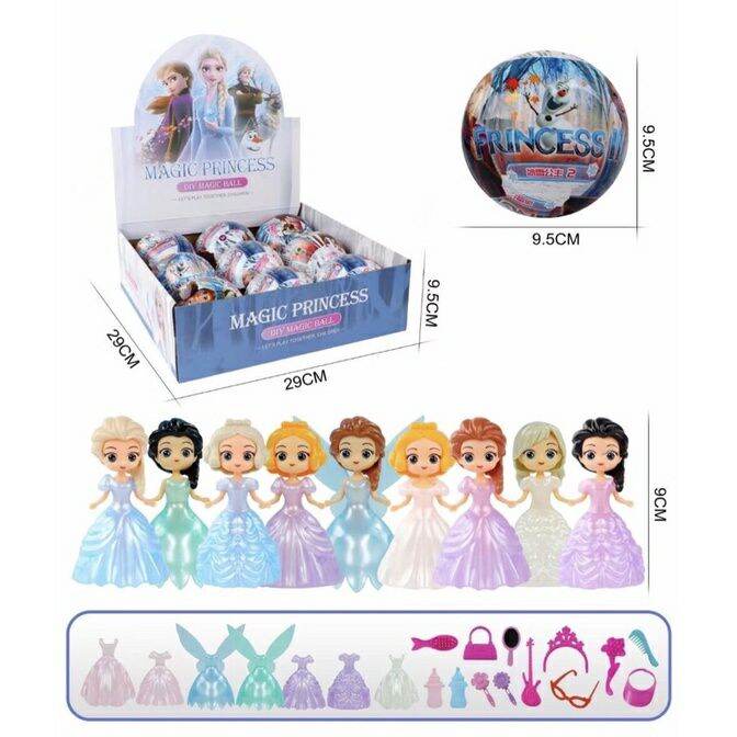 Hộp full 9 quả trứng bất ngờ các công chúa disney
