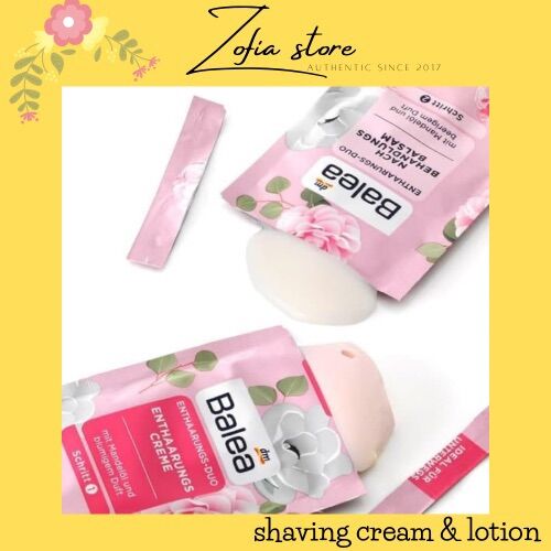 Combo gói kem tẩy lông và dưỡng da sau tẩy Balea