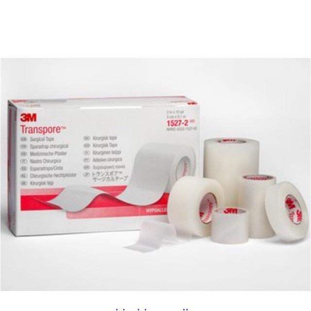 Keo 3M Transpore băng keo Y Tế ( loại 7.6cm x 9.1m)