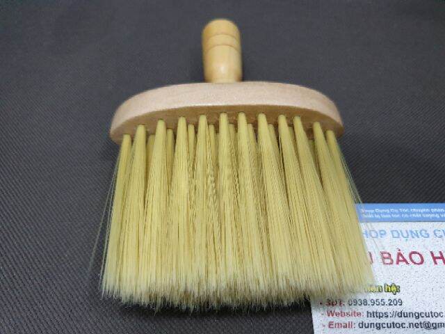 Phủi Tóc Cán Gỗ Lông Mềm Phủi Sạch Tóc. Cây Phủi Tóc Nam Barber Cán Gỗ Cao Cấp Cho Thợ. (Ảnh thật)