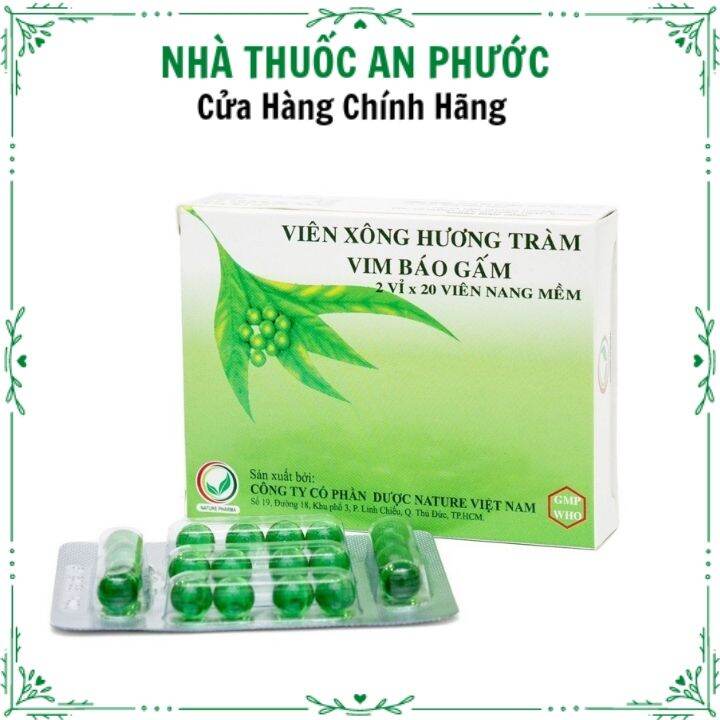 Xông Bao Gấm Hương Tràm Hộp 40 Viên
