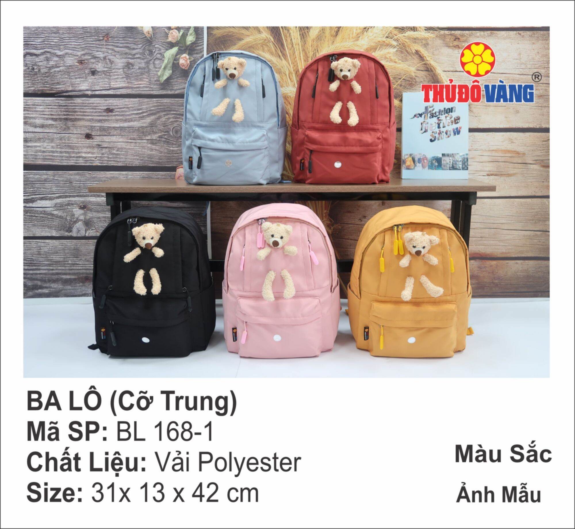 Balo thời trang Thủ Đô Vàng --- Mã SP : BL 168