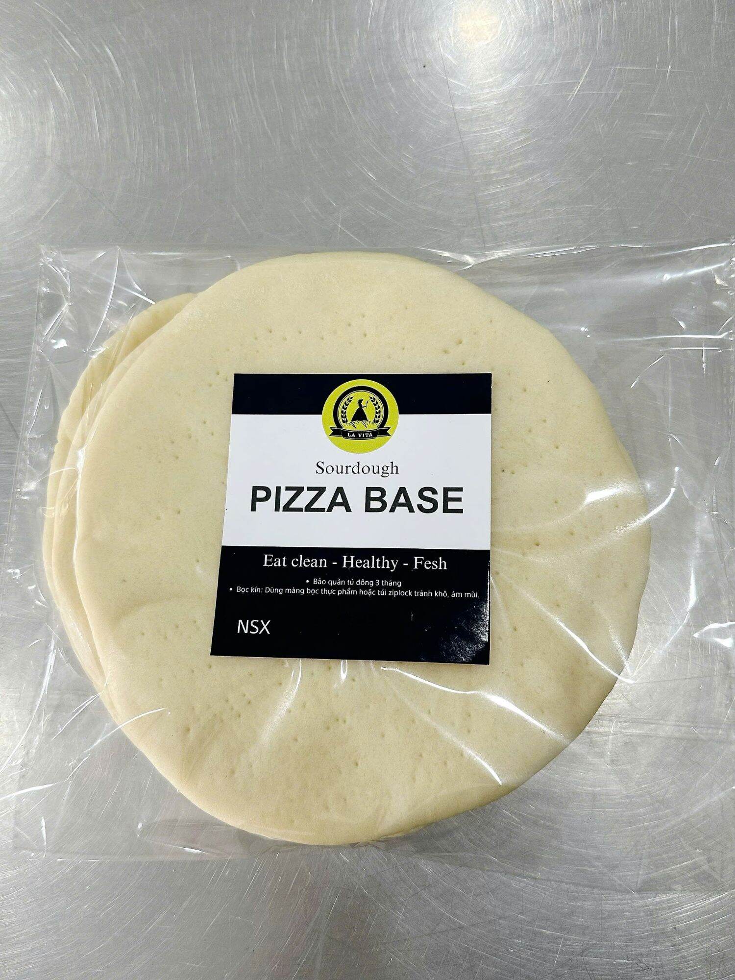 Đế Pizza Men Tươi Tự Nhiên 20cm - Sourdough Pizza Base