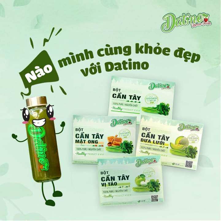 Bột Cần Tây Nguyên Chất Datino (15gói ×3g)