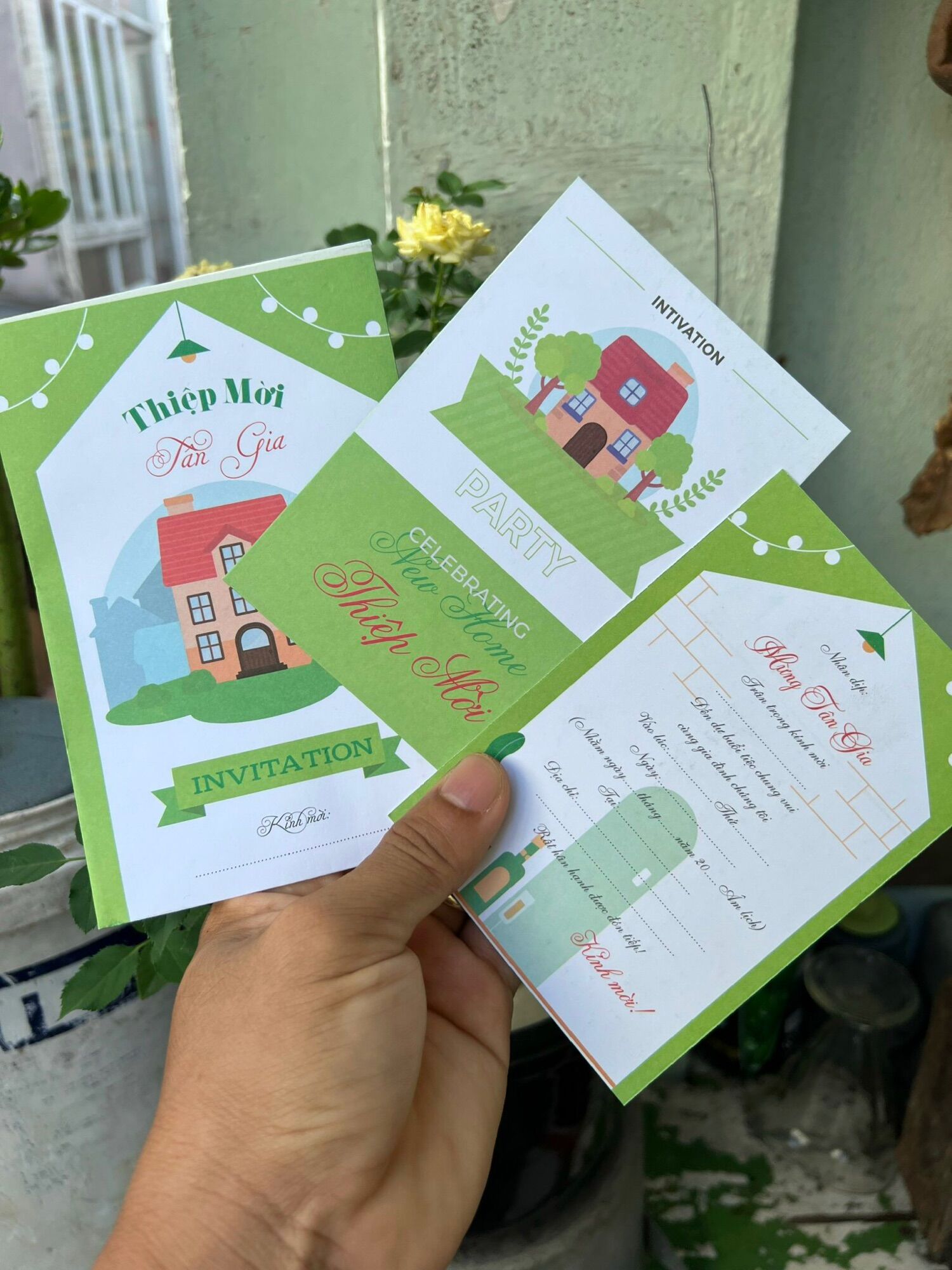 Combo 20 thiệp mời Tân Gia nhà đẹp