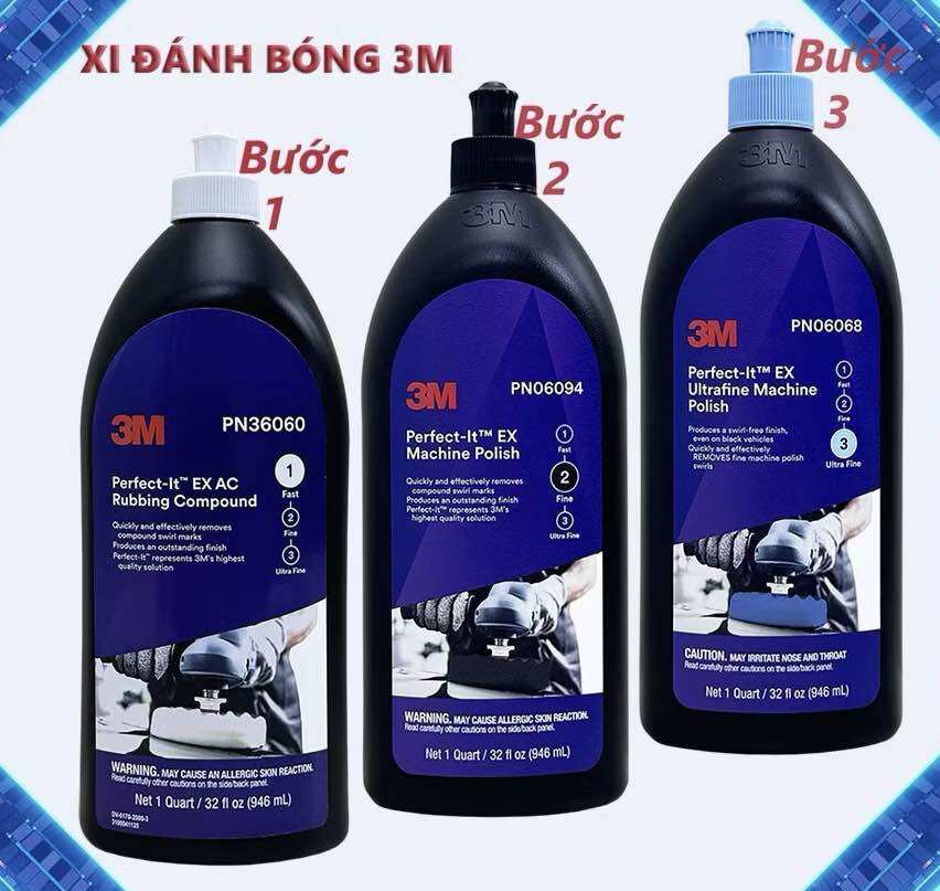 Xi Đánh Bóng Bước 1(3M 36060 gốc nước 1L)