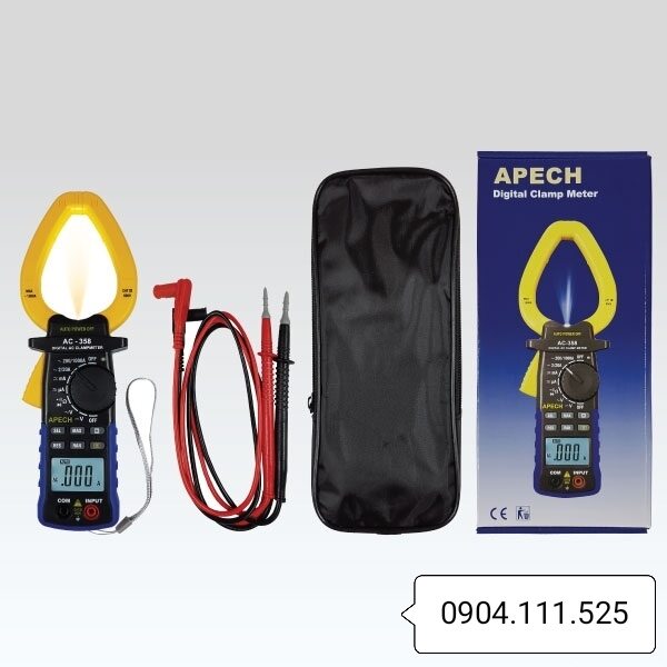 [Hcm]Ampere Clamp Meter for Measuring Ac Current Apech Ac-358 (1000A)